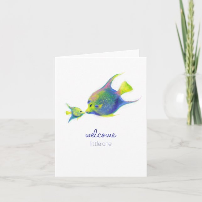 Welcome little one card (Front)