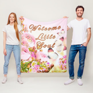 Welcome Little Soul Baby Blanket — Soft Fleece