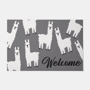  Welcome Llama Home Decor, Funny Animal Doormat