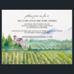 Welcome Lunch & Wine Tasting Flyer<br><div class="desc">Add your custom wording to this design by using the "Edit this design template" boxes on the right hand side of the item, or click the blue "Customise it" button to arrange the text, change the fonts and colours and to also add additional information or images to this design. ****For...</div>