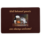 welcome mat naughty cats goldfish