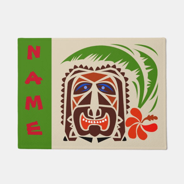 Welcome Mat, Tiki Bar. edit text Doormat (Front)