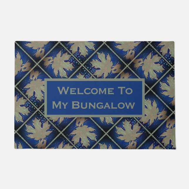 Welcome mat with Maple leaves (Front)