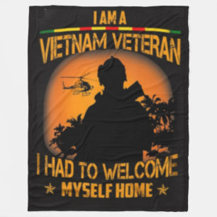 WELCOME MYSELF HOME FLEECE BLANKET