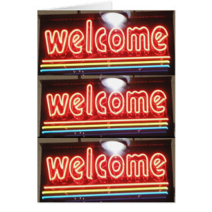 Welcome Neon Sign