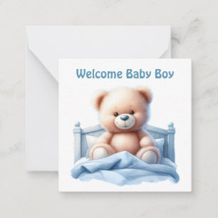 Welcome New Baby Boy Card