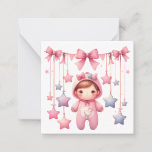 Welcome New Baby Girl Card