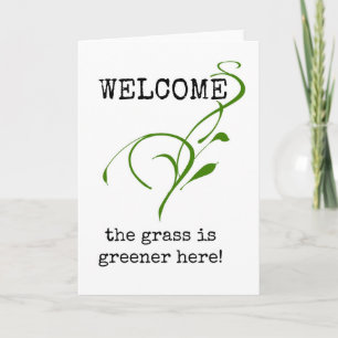 Welcome New Employee, First Day of Work Card