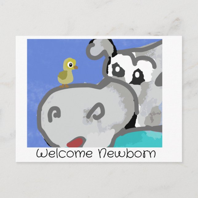 Welcome Newborn Postcard (Front)