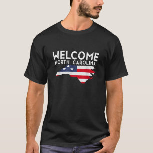 Welcome North Carolina USA State America Travel T-Shirt