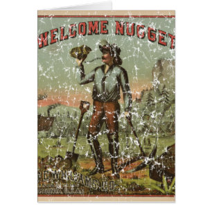 Welcome Nugget-1904 - distressed