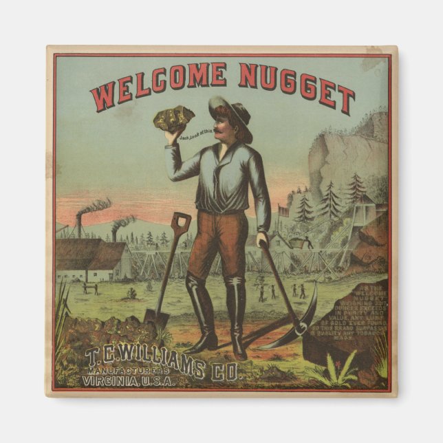 Welcome Nugget Magnet (Front)
