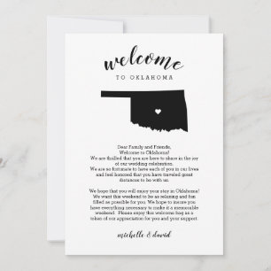 Welcome Oklahoma   Wedding Letter & Itinerary