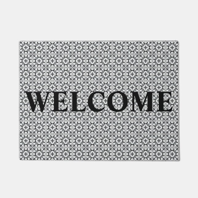 Welcome on Tiles Doormat (Front)