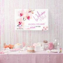 Welcome Orchid Flower Blossoms 60th Birthday