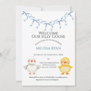 Welcome our little goose invitation
