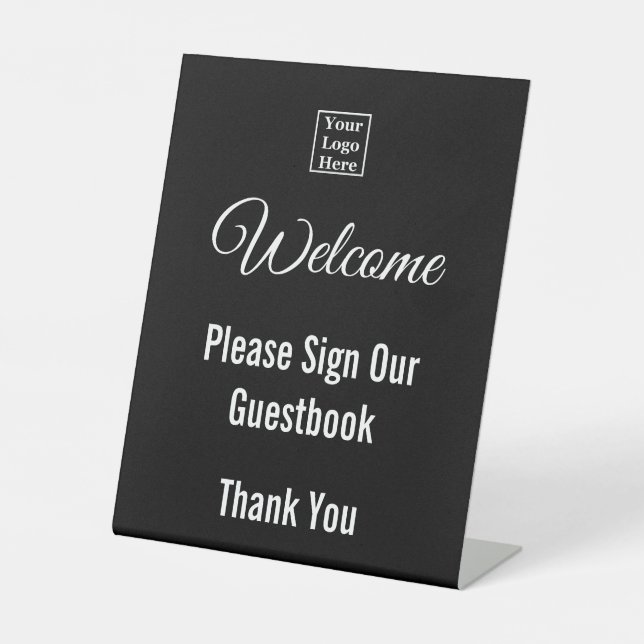 Welcome Please Sign Our Guestbook Your Logo Here (Front)