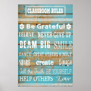 Welcome Poster and Class Rules Poster