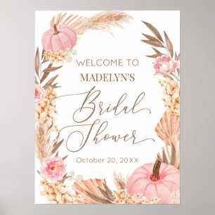 Welcome poster by Póster Floral Pampas