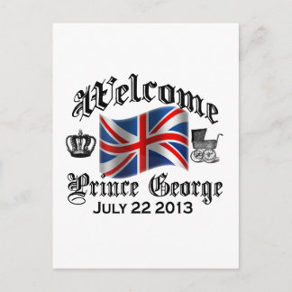 Welcome Prince George July 22 Postcard
