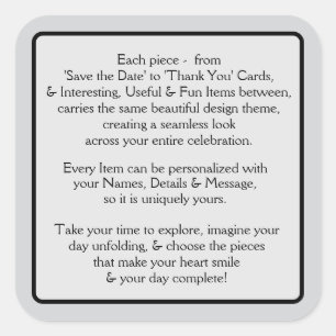 Welcome Pt 2 Square Sticker