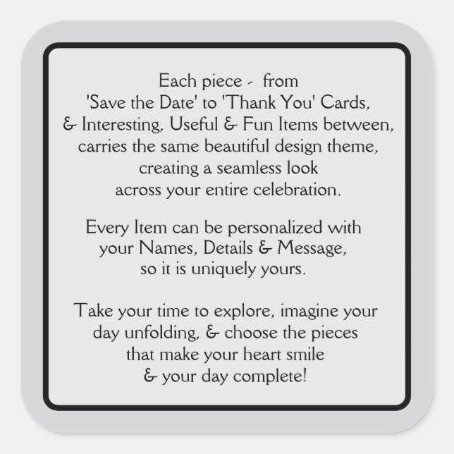 Welcome Pt 2 Square Sticker (Front)