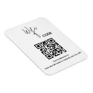 Welcome QR Code Scan to Connect Wifi Magnet