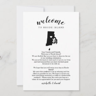 Welcome Rhode Island Wedding Letter & Itinerary