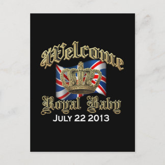 Welcome Royal Baby Keepsake Postcard