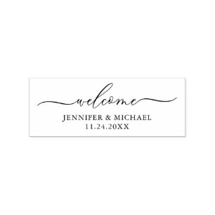Welcome Rubber Stamp