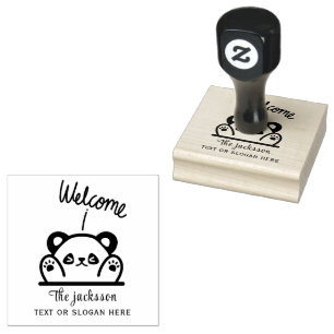 Welcome Rubber Stamp