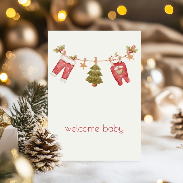Welcome Santa Baby Congratulations Card (Creator Uploaded)