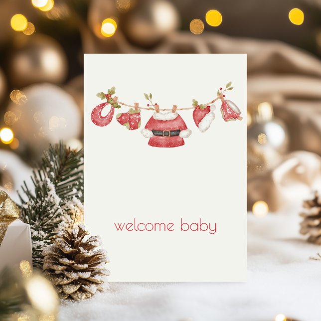 Welcome Santa Baby Congratulations Card (Creator Uploaded)