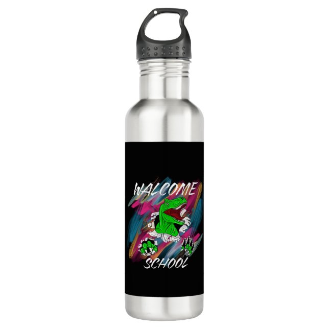 WELCOME SCHOOL WELCOME  BACK TO SCHOOL  710 ML WATER BOTTLE (Front)