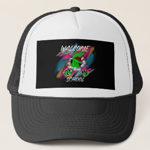 WELCOME SCHOOL WELCOME BACK TO SCHOOL TRUCKER HAT