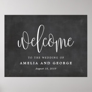 Welcome Sign Choose Your Size Lovely Calligraphy