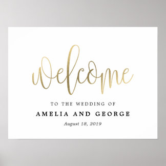 Welcome Sign Choose Your Size Lovely Calligraphy