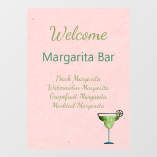 Welcome Sign Custom Text Margarita Bar
