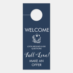 welcome sign in Real Estate Sign, door hanger