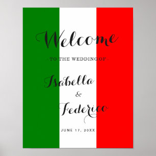 Welcome Sign   Italy Italian Wedding