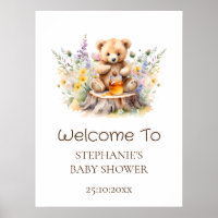Welcome Sign Little Honey on The Way Baby Shower