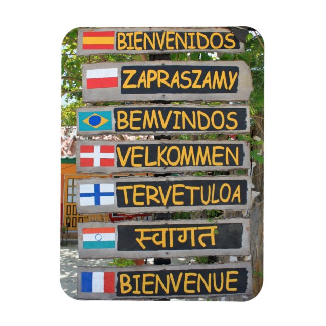 Welcome sign magnet (Vertical)