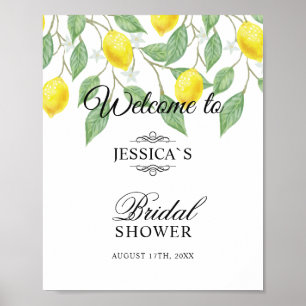 Welcome Sign   Modern Boho Lemon Summer Wedding