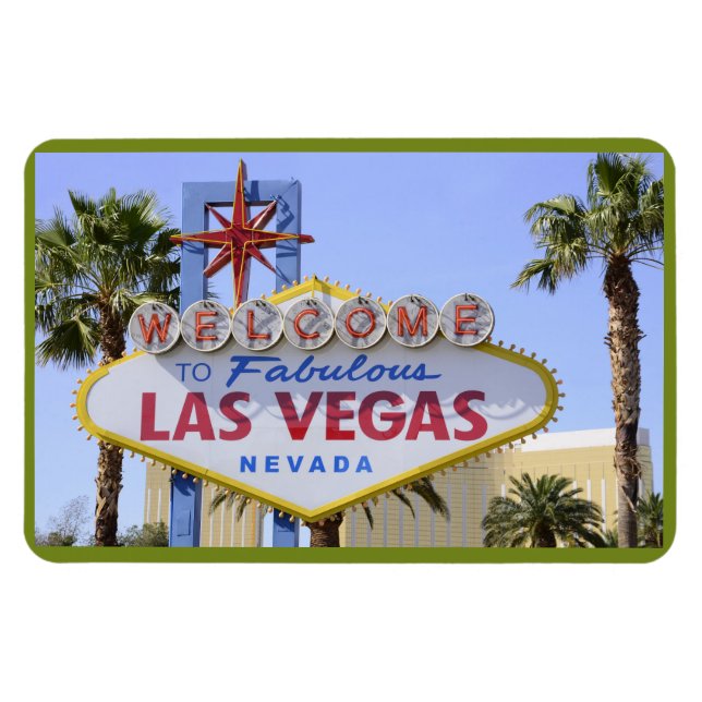  Welcome Sign Nevada Las Vegas Magnet (Horizontal)