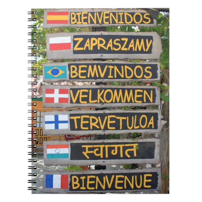 Welcome sign notebook (Front)