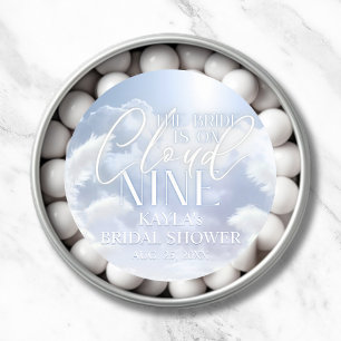 Welcome Sign On Cloud Nine 9 Pampas Bridal Shower Classic Round Sticker