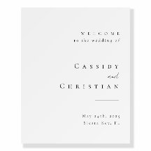 Welcome Sign + Seating Chart