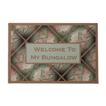 Welcome Sign with Gingko Leaves