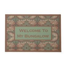 Welcome Sign with Oak Leaves