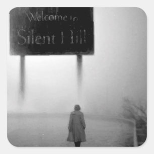 Welcome Silent Hill Square Sticker